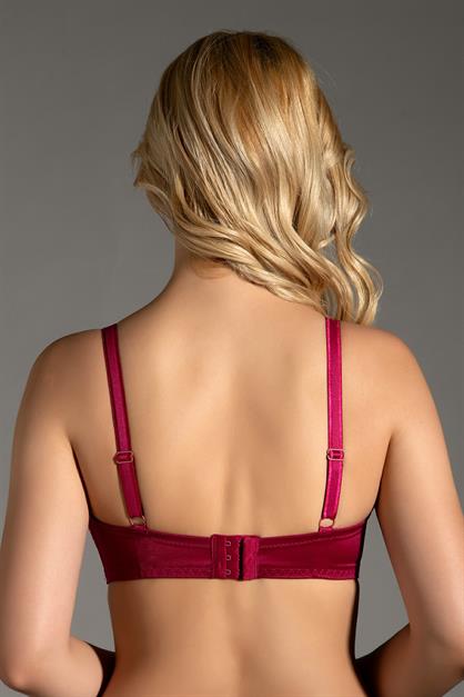 Dantel Detaylı Minimizer Sütyen C12302 Mürdüm