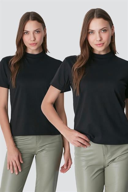 Crew Neck Short Sleeve 2-Pack Basic T-Shirt 957