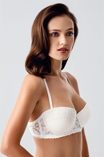 Non-padded Lace-Detailed Bra C18370