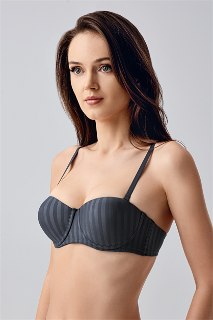 Non-Padded Strapless Bra - Lightweight Underwired Support Brassiere - Style C17051