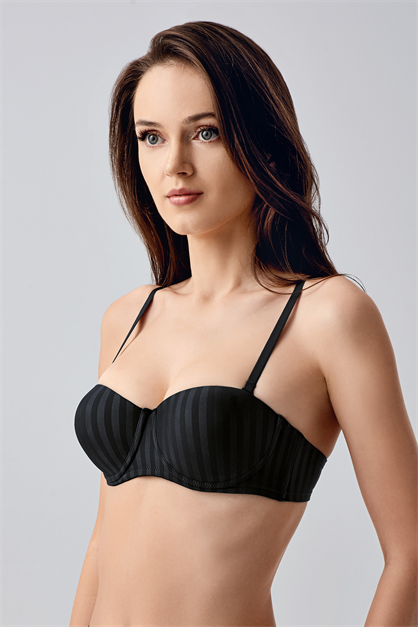 Non-Padded Strapless Bra - Lightweight Underwired Support Brassiere - Style C17051