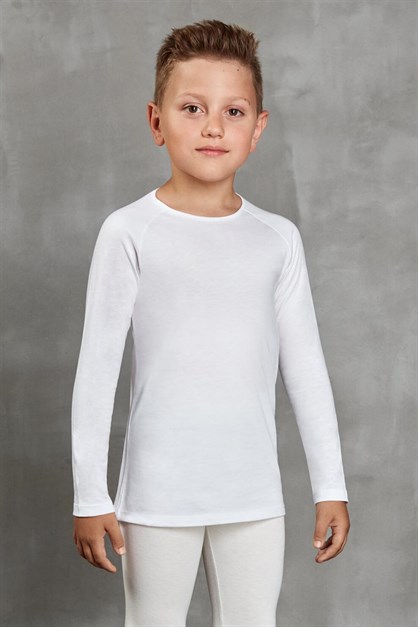 Doreanse 265 Unisex Çocuk Termal T-Shirt Ekru