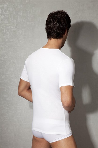 Doreanse 2810 Erkek T-Shirt Beyaz