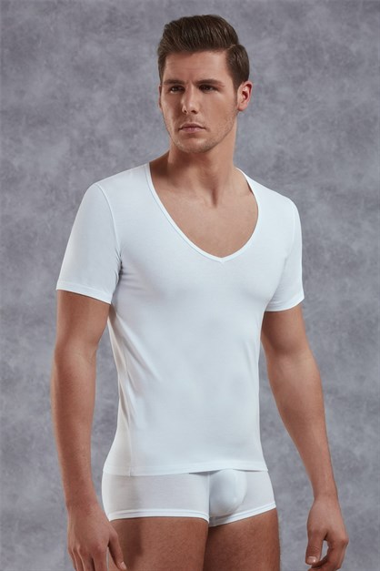 Doreanse 2820 Erkek T-Shirt Beyaz