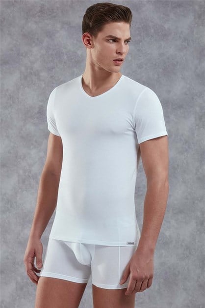 Doreanse 2855 Erkek T-Shirt Beyaz