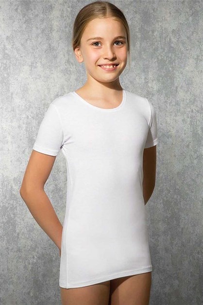 Doreanse 400 Kız Çocuk T-Shirt Beyaz