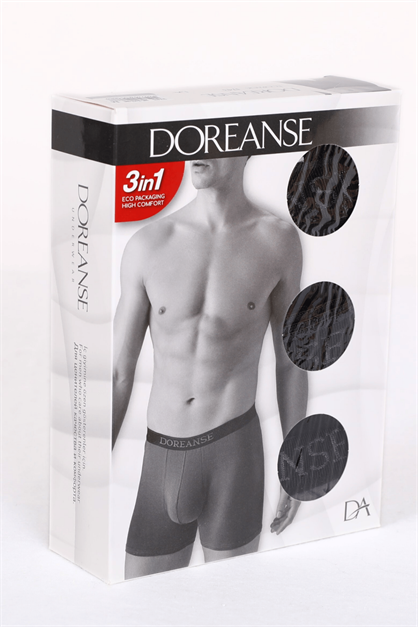 Doreanse Mens 3-Pack Boxer with Waistband 1743