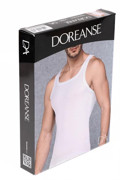 Doreanse Erkek Kaşkorse Atlet 2206 Beyaz