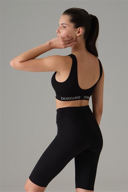 Doreanse Womens Deep V-Neck Covered Sports Bra 5580