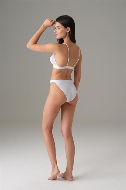 Doreanse Womens V-Cut High-Waisted Briefs with Tulle Detail 7153