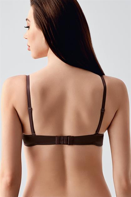 Double Push-Up Dolgulu Sütyen C17030 Kahverengi