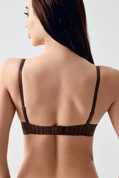 Double Push-Up Sütyen C17036 Kahverengi
