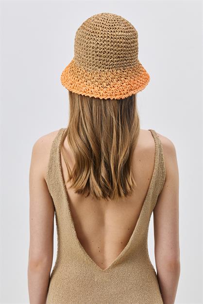 El Örgüsü Hasır Şapka Y8210
