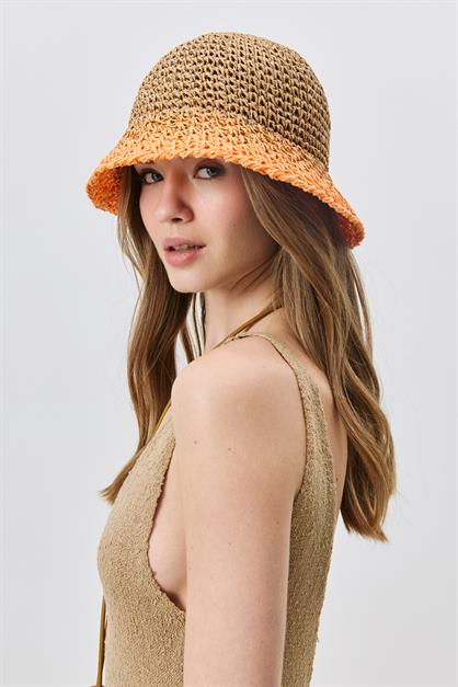 El Örgüsü Hasır Şapka Y8210