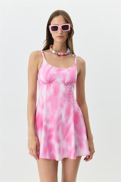 Elbise Mayo 7784 Pembe
