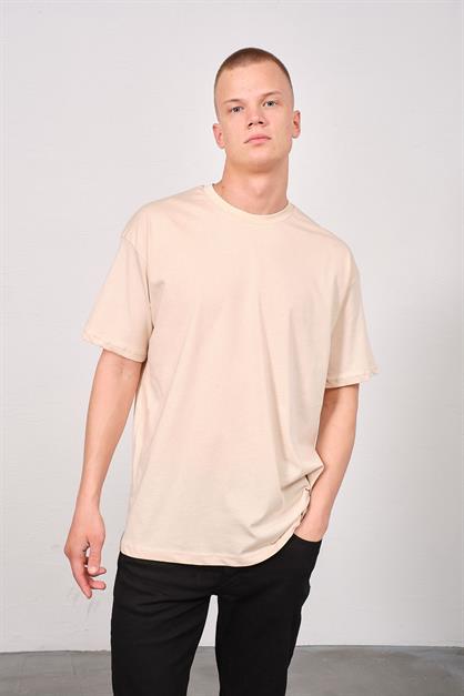 Mens Bicycle Neck 2-Pack Oversize Basic T-Shirt 991