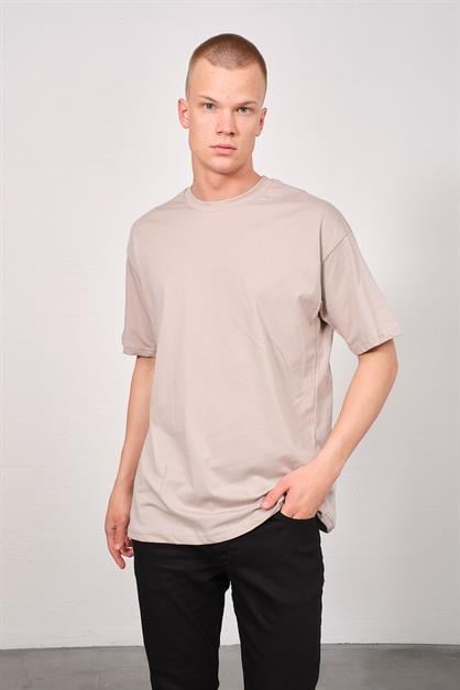 Mens Bicycle Neck 2-Pack Oversize Basic T-Shirt 991