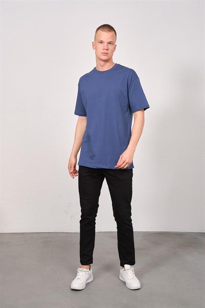 Mens Bicycle Neck 2-Pack Oversize Basic T-Shirt 991