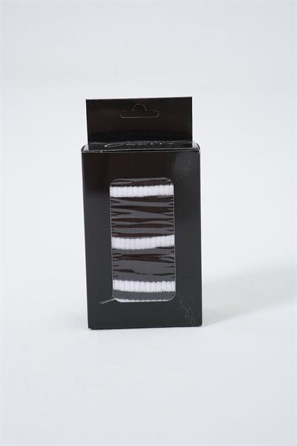Mens Striped Short 3-Pair Sock Set