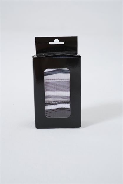 Mens Striped Long 3-Pair Sock Set