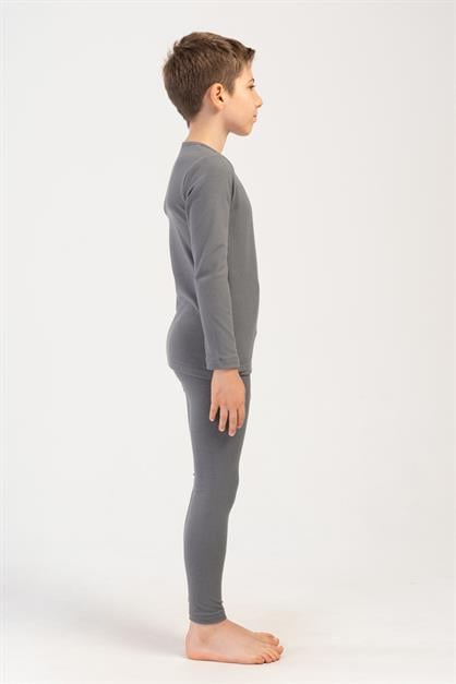 Boys Long-Sleeve Crew Neck Thermal Pajama Set 405160 