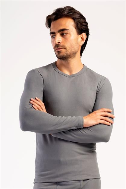 Mens Long Sleeve Crew Neck Thermal T-Shirt 409006
