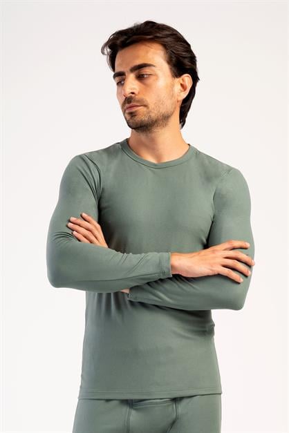 Mens Long Sleeve Crew Neck Thermal T-Shirt 409006