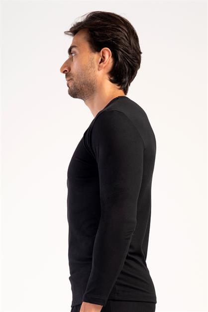 Mens Long Sleeve Crew Neck Thermal T-Shirt 409006 