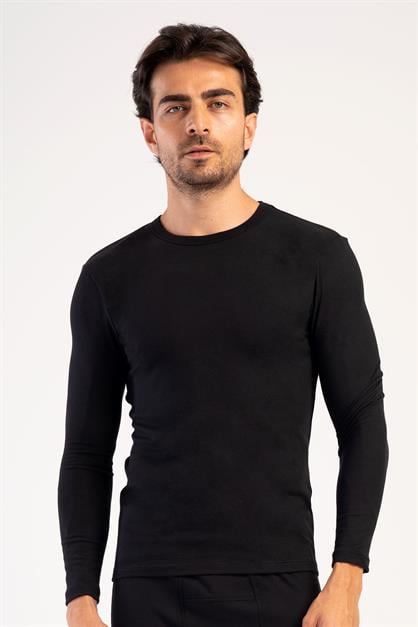 Mens Long Sleeve Crew Neck Thermal T-Shirt 409006 