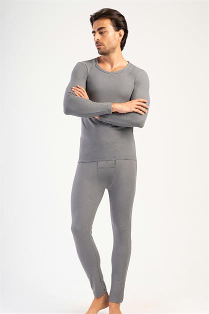 Mens Long-Sleeve Thermal Pajama Set 405158 