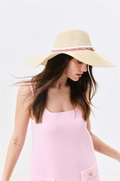 Wide Brim Straw Beach Hat Y25730-06