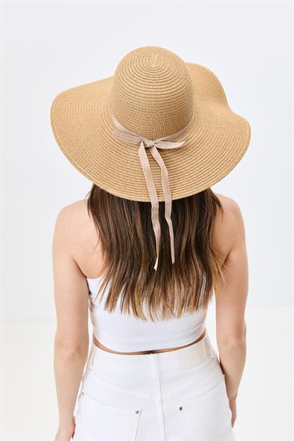 Wide Brim Straw Beach Hat Y25730-02