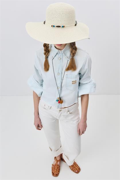 Wide Brim Straw Beach Hat Y25730-03