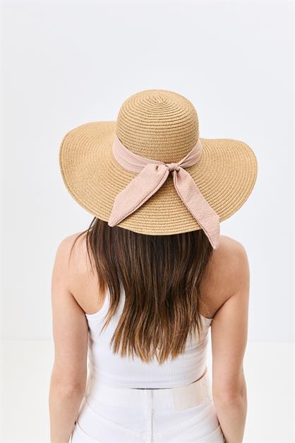 Wide Brim Straw Beach Hat Y25730-10