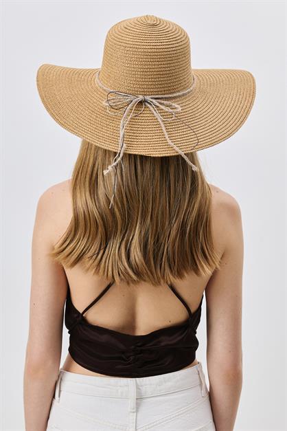 Wide Brim Straw Beach Hat Y25730-13