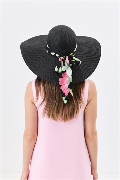 Wide Brim Straw Beach Hat Y25730-11