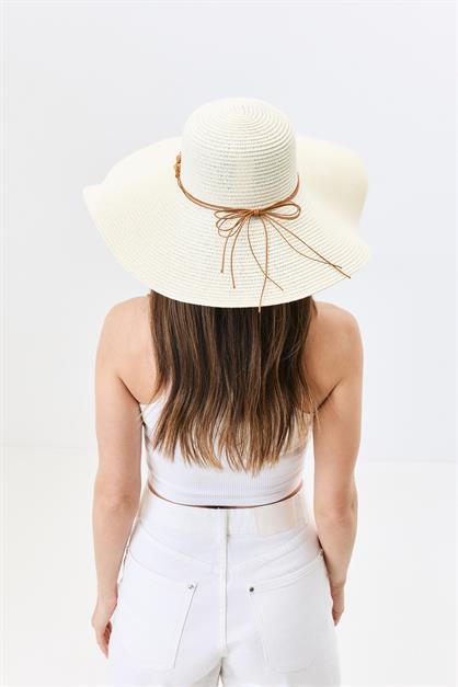 Wide Brim Straw Beach Hat Y25730-12