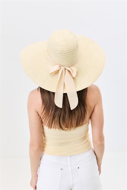 Wide Brim Straw Beach Hat Y25730-16