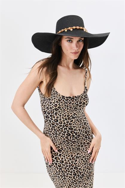 Wide Brim Straw Beach Hat Y25730-12