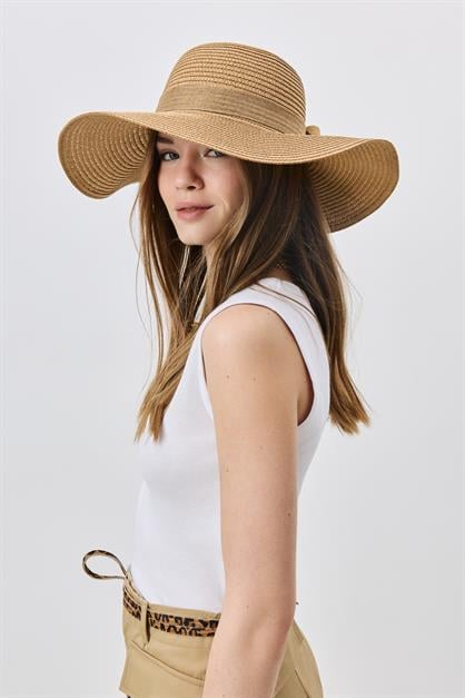 Wide Brim Straw Beach Hat Y25730-17