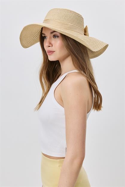 Wide Brim Straw Beach Hat Y25730-17