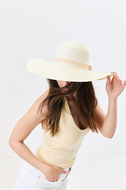 Wide Brim Straw Beach Hat Y25730-04