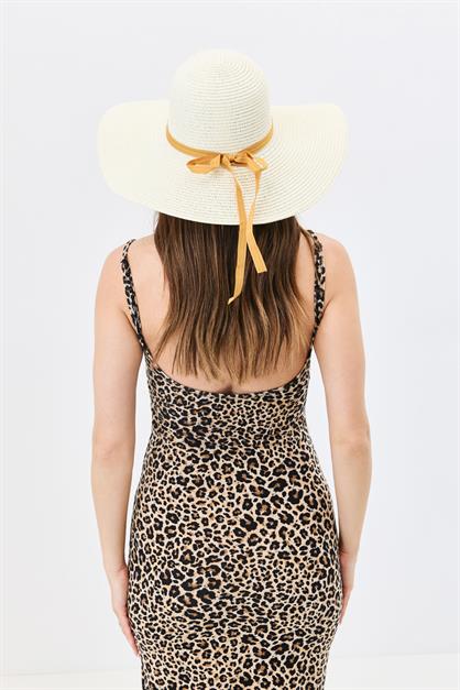 Wide Brim Straw Beach Hat Y25730-02