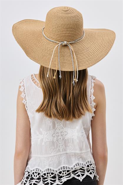 Wide Brim Straw Beach Hat Y25730-14