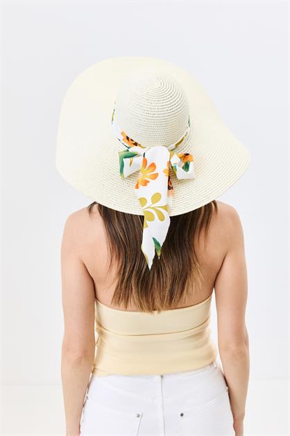 Wide Brim Straw Beach Hat Y25730-11
