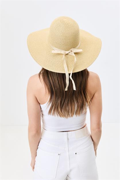 Wide Brim Straw Beach Hat Y25730-02