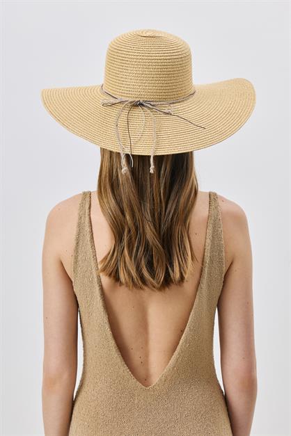 Wide Brim Straw Beach Hat Y25730-13