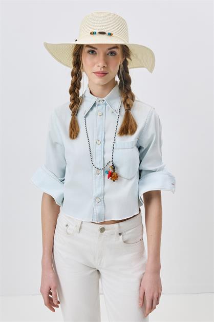 Wide Brim Straw Beach Hat Y25730-03