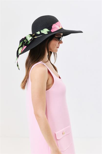 Wide Brim Straw Beach Hat Y25730-11