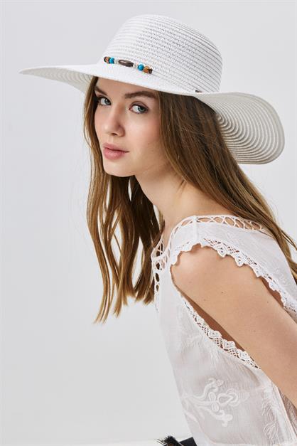 Wide Brim Straw Beach Hat Y25730-03